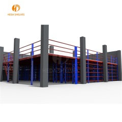 heavy duty warehouse pallet racking supported mezzanine floor racks