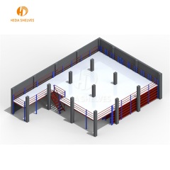heavy duty warehouse pallet racking supported mezzanine floor racks