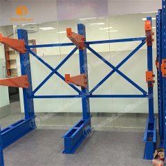 Factory High Quality Pipe or Lumber Warehouse Storage Cantilever Racking Systemlong bulky storage cantilever rack for furniture, lumber, tubing, textiles