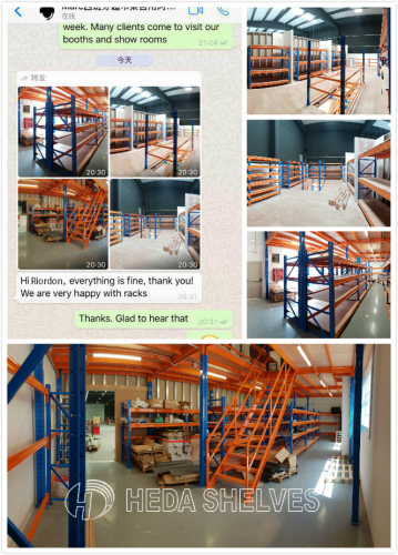 Customized Mezzanine Racking Feedback From Spanish Customer