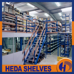 Rack supported mezzanine floor