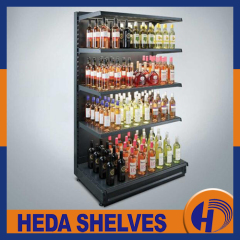Wire Mesh Supermarket Shelves for Liquor Displays Storage