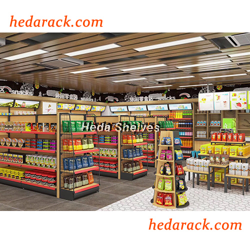 Diseños básicos para estantes de supermercados