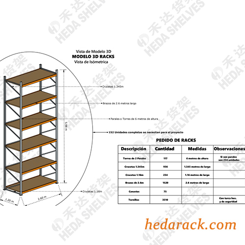 Heavy Duty Pallet Rack With a Loading Capacity of 1200kg