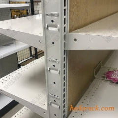 Wood Lozier Gondola Wall Shelving with Optional Height