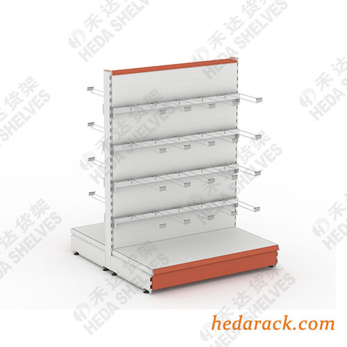 Supermarket Shelving Unit With Optional Size For Merchandise Display(2