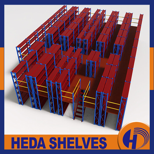 Soporte de estantería de entrepiso de varios niveles de múltiples capas para almacenamiento en almacén