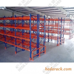 Estantería de paletas de servicio pesado en el sistema de estanterías de almacenamiento de almacén