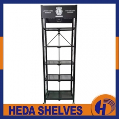 Foldable Shelving Wire Freestanding Display Origami Rack On Wheels