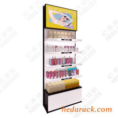 Salon Makeup Store Wall Mounted Cosmetic Display Shelf Showcase