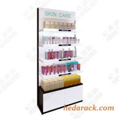 Salon Makeup Store Wall Mounted Cosmetic Display Shelf Showcase