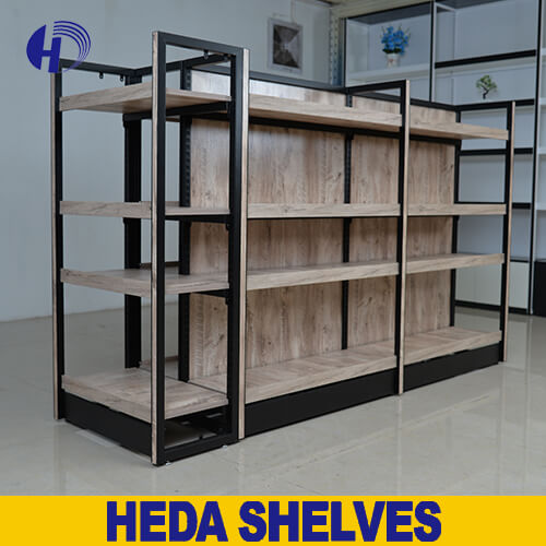 Supermarket wooden shelves,gondola shelves USA,wood gondola shelves