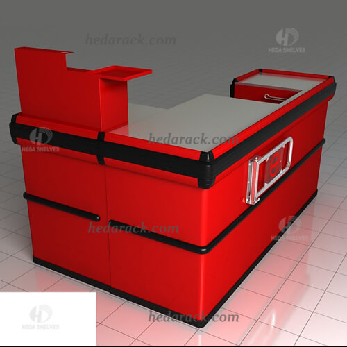 electric checkout counter,supermarket checkout counter,checkout counter,red checkout counter(3