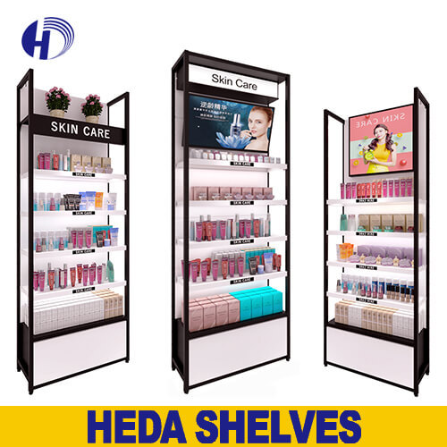 Heda Shelves-Wall Makeup Display Stand for Cosmetic Products
