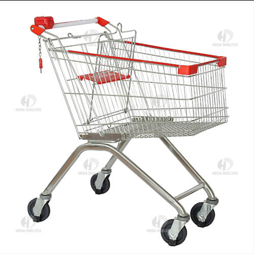 Supermarket Shopping Cart,grocery shopping cart,grocery cart,chrome matel shopping cart,wire shopping cart