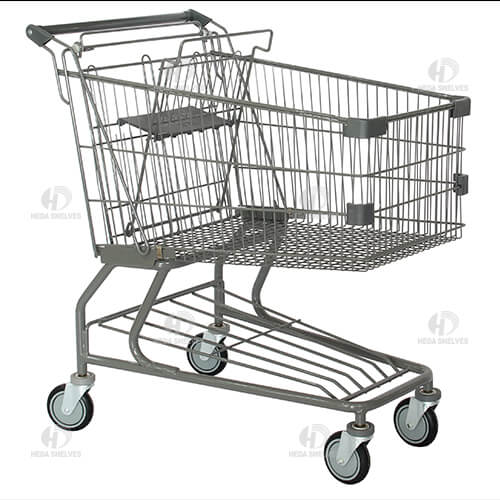grey supermarket cart,grocery cart,convenience store cart, shopping cart for groceries