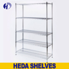 Chrome Wire Shelf Storage Metal Boltless Rack Metro Shelving