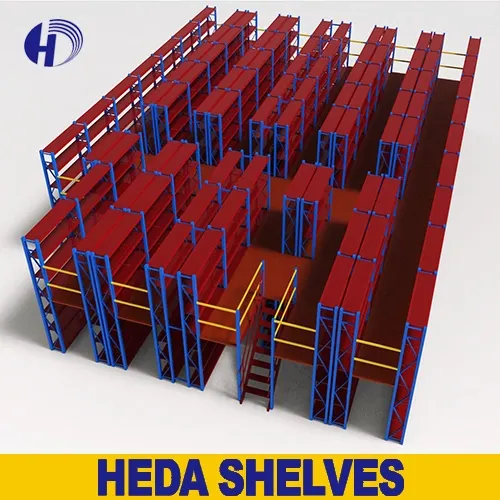 Entresuelo compatible con estanterías de varios niveles para almacenamiento en almacén