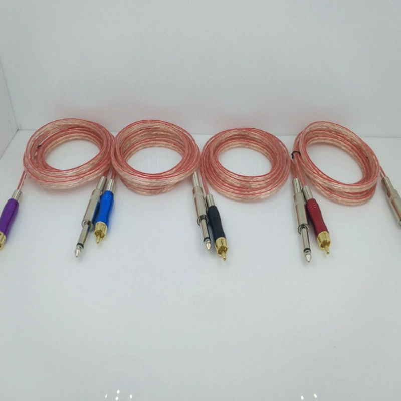 Transparent copper RCA cord 1.8m