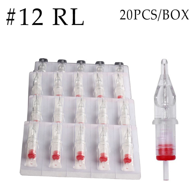 20pcs/box High Quality Cartridge Needles with Membrane HQ-13 #12 RL