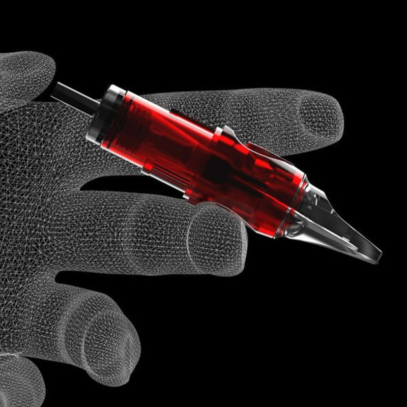 HQ-08 20pcs/box Red Tattoo Needles Revolution Curved Magnum For Tattoo Machine Pen