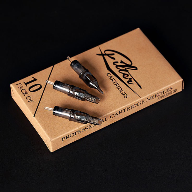 HQ-09 10pcs/box Original Filter Cartridge Tattoo Needles Round For Cartridge Machine Grip
