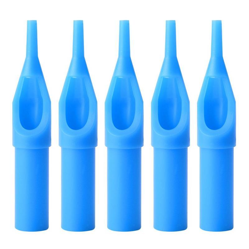 50pcs/box Blue Tattoo Tip Disposable Tips Plastic Sterile Tattoo Nozzle