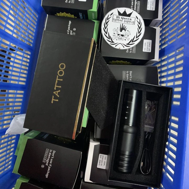 4mm Stroke Wireless Tattoo Pen 1650mAh Battery Swiss Motor Stable 2A Output Professional Tattoo Equipment LCD Display