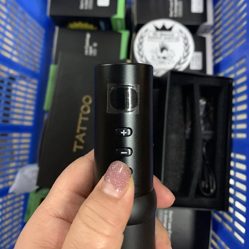 4mm Stroke Wireless Tattoo Pen 1650mAh Battery Swiss Motor Stable 2A Output Professional Tattoo Equipment LCD Display
