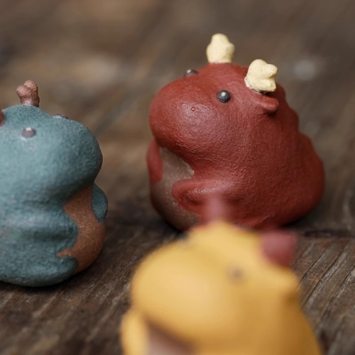 Yixing Zisha (purple clay) raw ore handmade clay tea ornaments