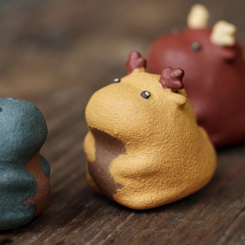 Yixing Zisha (purple clay) raw ore handmade clay tea ornaments