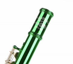 Green Body Gold Key Flute