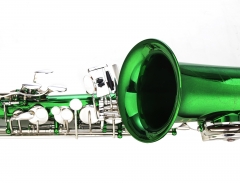 Green Body Nickel Key Alto Saxophone