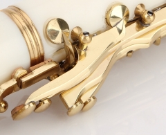 White Body Gold Key Clarinet