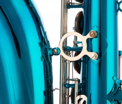 Sea Blue Body Nickel Key Tenor Saxophone