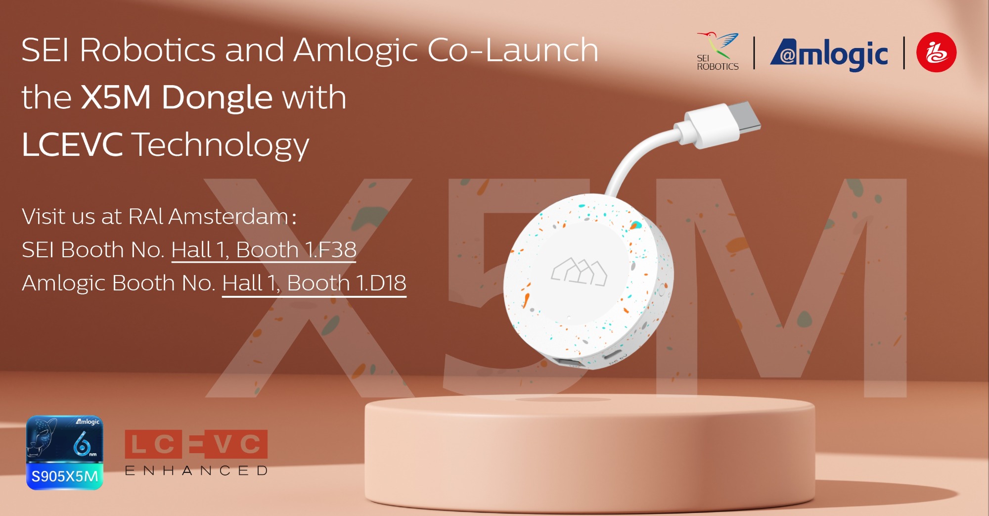 SEI Robotics and Amlogic Co-Launch the X5M Dongle with LCEVC Technology Delivers a Richer Streaming Experience