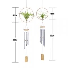 Air Plant Hanging Ring with Wind Chime Set