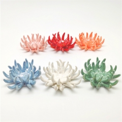 Ceramic Coral Air Plant Holder w/Six Colors Assorted