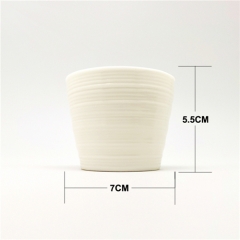 8Pcs Fine Porcelain Pots with Wall Display Rack