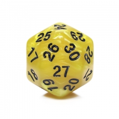 D30 yellow pearl with black ink