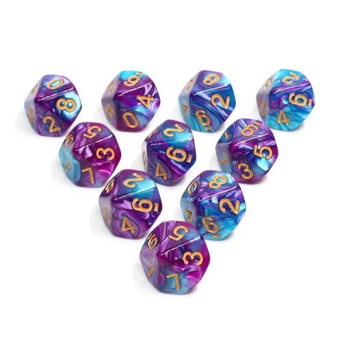 D10 sets Blend Purple and Blue