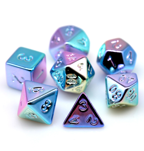 Rainbow Electroplating Dice