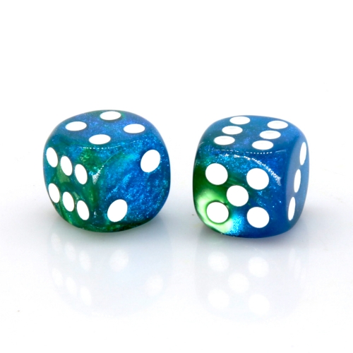 Blend color with glitter D6  16mm