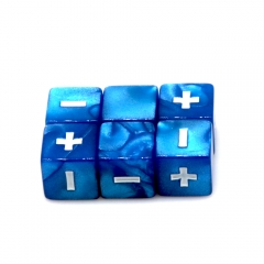 16MM Blue D6 counter dice