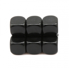 Black  Blank  D6  16mm