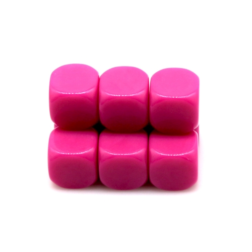 Plum Red Blank  D6  16mm
