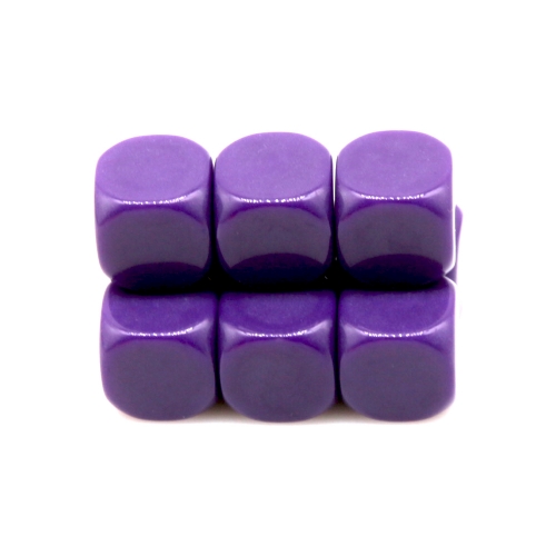 Purple Blank  D6  16mm