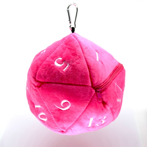 D20 Pink Dice Bag