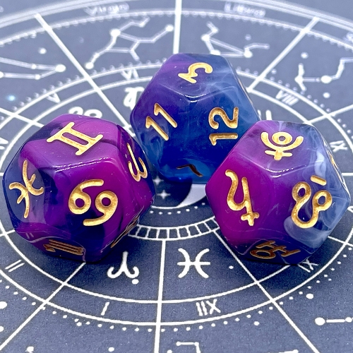 Three Colors Astrology Dice