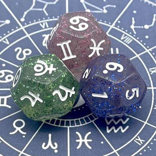 Single Color Astrology Dice